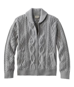 Men's Bean's Heritage Soft Cotton Fisherman Sweater, Full-Zip