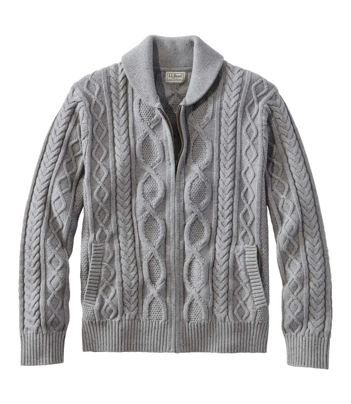 Men's Bean's Heritage Soft Cotton Fisherman Sweater, Full-Zip