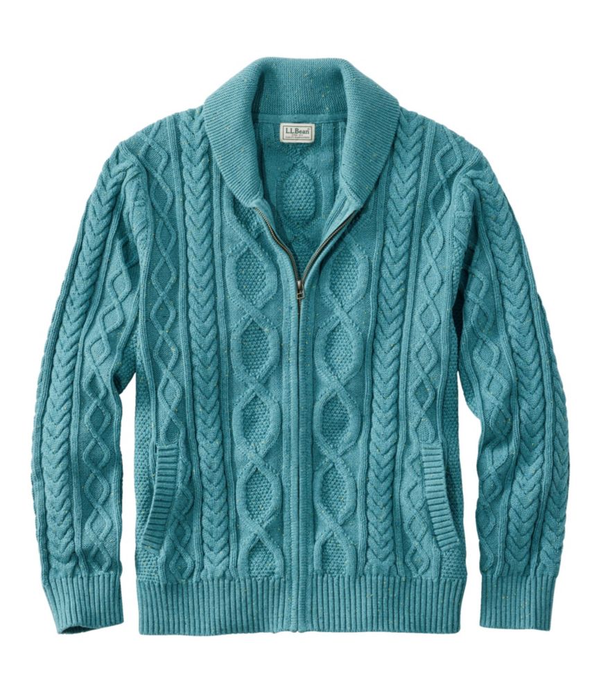 Men's Bean's Heritage Soft Cotton Fisherman Sweater, Full-Zip