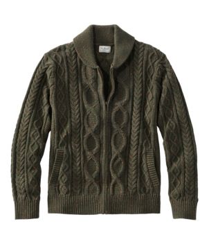 Men's Bean's Heritage Soft Cotton Fisherman Sweater, Full-Zip