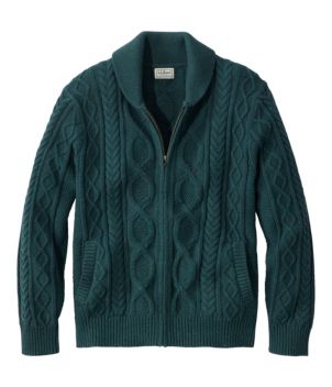 Men's Bean's Heritage Soft Cotton Fisherman Sweater, Full-Zip