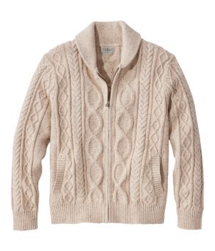 Men's Bean's Heritage Soft Cotton Fisherman Sweater, Full-Zip