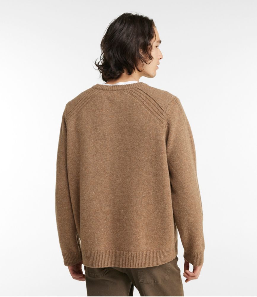 Men's Rangeley Merino Sweater, Crewneck, Taupe Heather, small image number 3