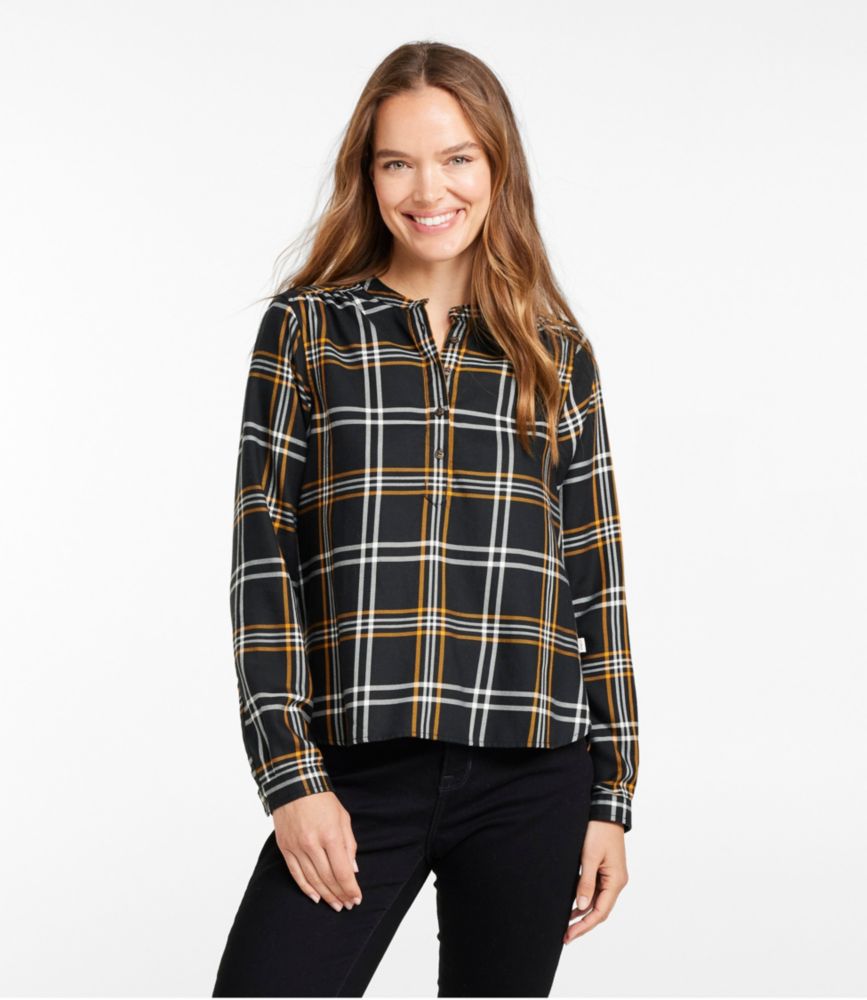 Women's Feather-Soft Twill Shirt, Long-Sleeve Popover, , small image number 1