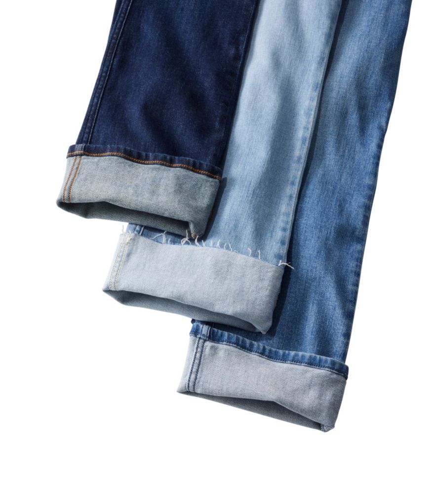 Women's L.L.Bean Everyday Stretch Jeans, High-Rise Mini Bootcut Ankle, Indigo Ink, small image number 6