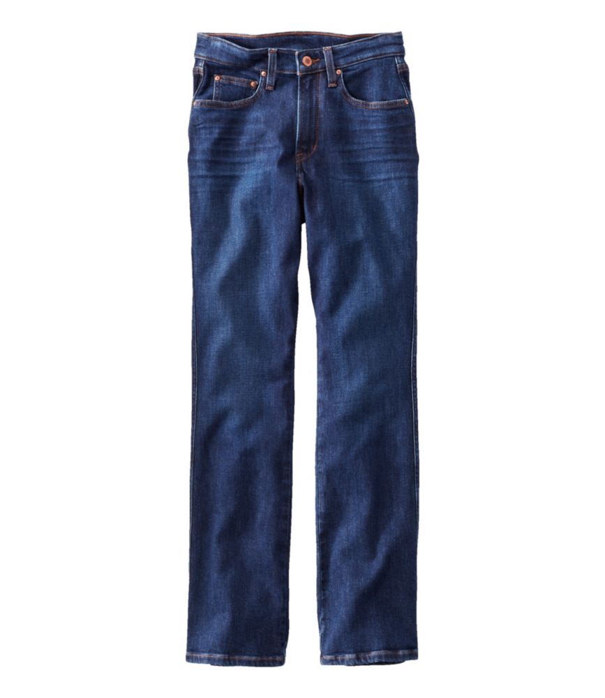 Women's L.L.Bean Everyday Stretch Jeans, High-Rise Mini Bootcut Ankle, Indigo Ink, small image number 2