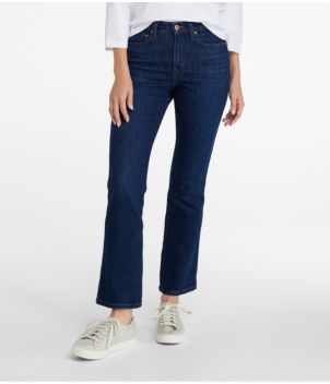 Women's L.L.Bean Everyday Stretch Jeans, High-Rise Mini Bootcut Ankle