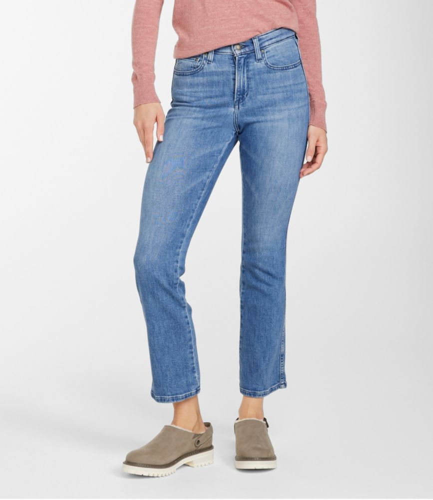 Women's L.L.Bean Everyday Stretch Jeans, High-Rise Mini Bootcut Ankle