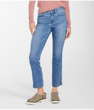 Women's L.L.Bean Everyday Stretch Jeans, High-Rise Mini Bootcut Ankle