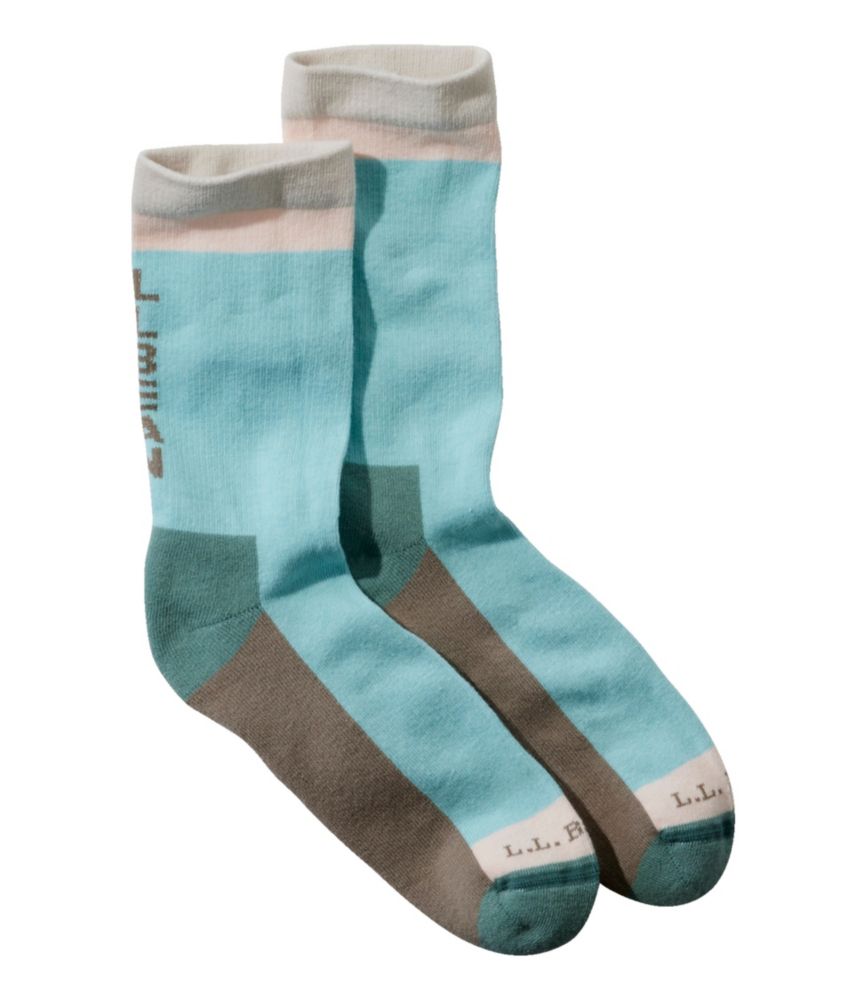 Adults' Wicked Soft Cotton Socks, Mint Blue, small image number 1