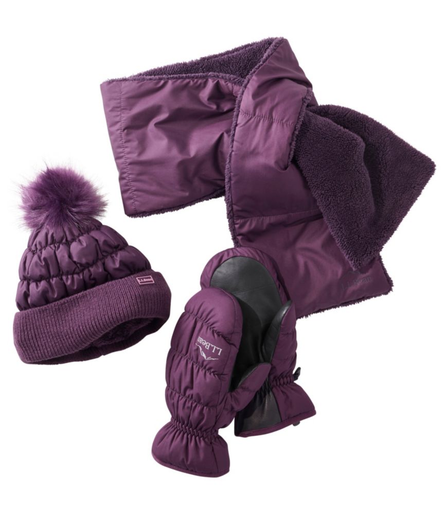 Women's Puffer Pom Hat, Dark Black, small image number 5