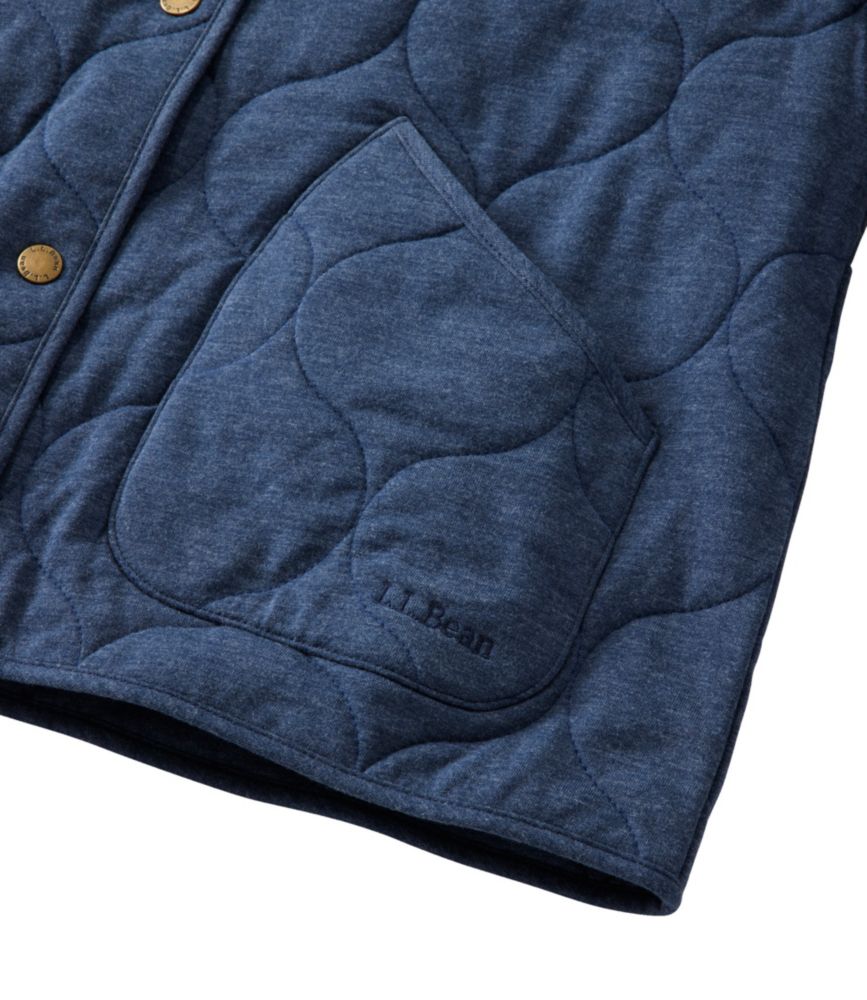 Women's Quilted Knit Jacket, Light Saddle Heather, small image number 4