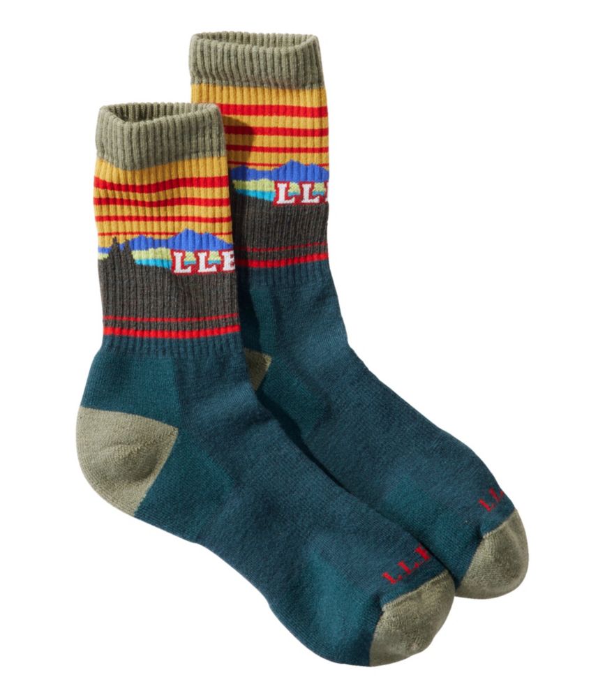 Adults' Katahdin Hiker Socks, Dark Hunter/Sage, small image number 1