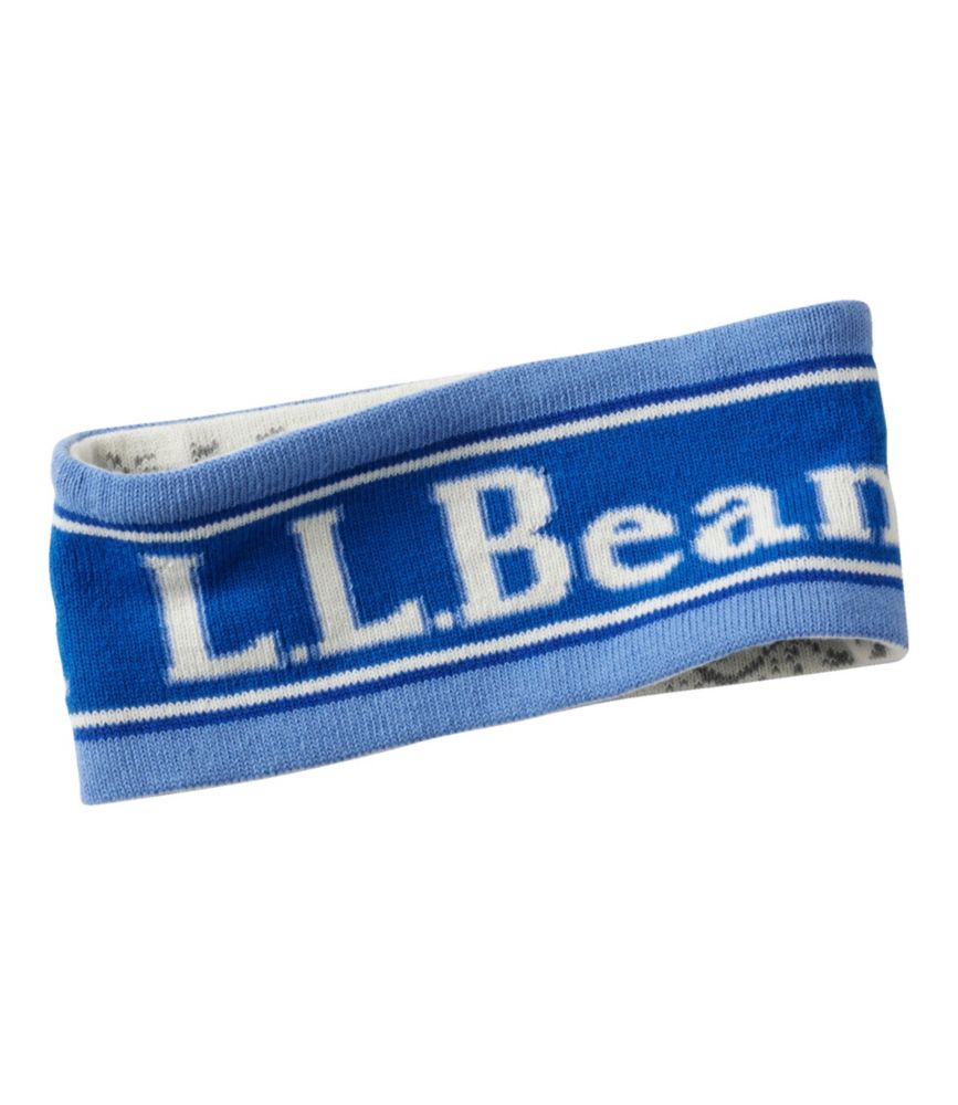 Adults' L.L.Bean Katahdin Reversible Earband, Royal Red Plaid, small image number 2