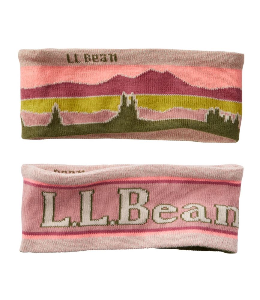 Adults' L.L.Bean Katahdin Earband, Coal Snowflake Fairisle, small image number 4