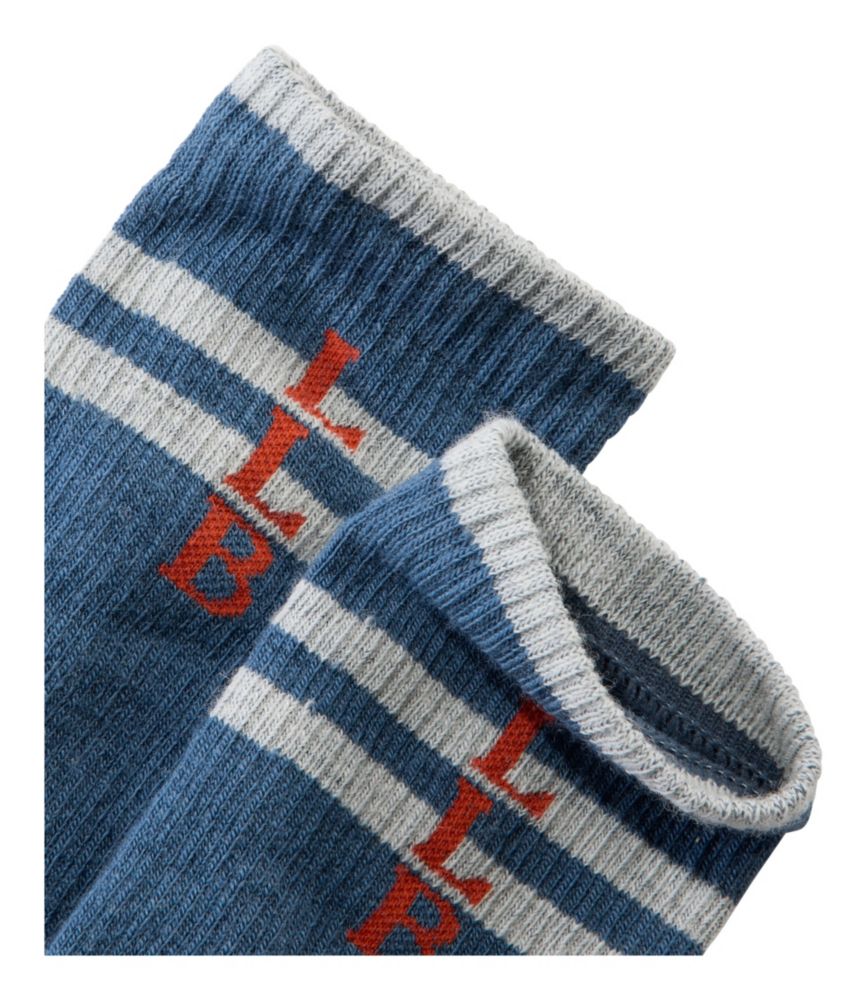 Adults' Katahdin Hiker Socks, Stripe, Cadet Blue/Gray Heather, small image number 3