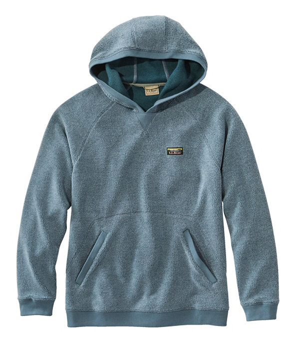 Men's Tumbled Sherpa Fleece Hoodie, Dark Pine, large image number 0