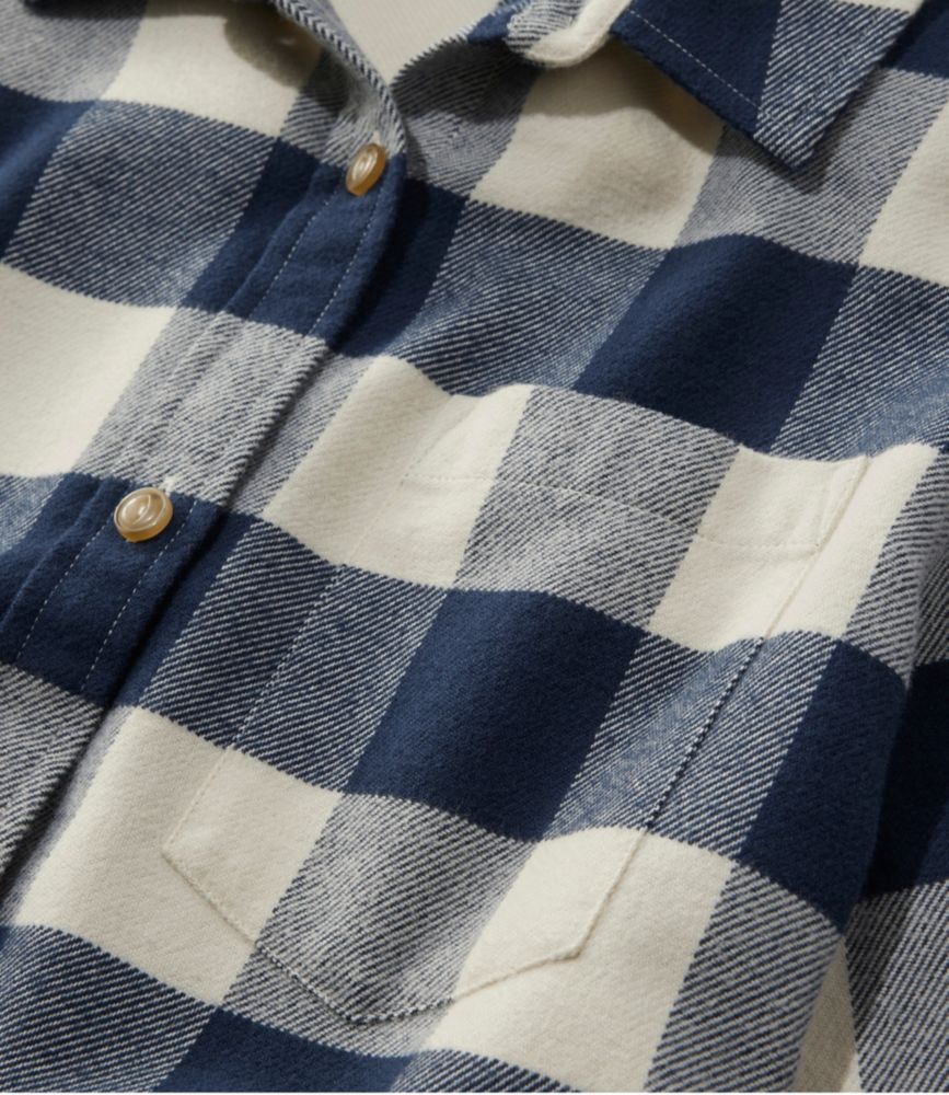 Women's Soft-Brushed Flannel Shirt, Dusty Olive, small image number 4