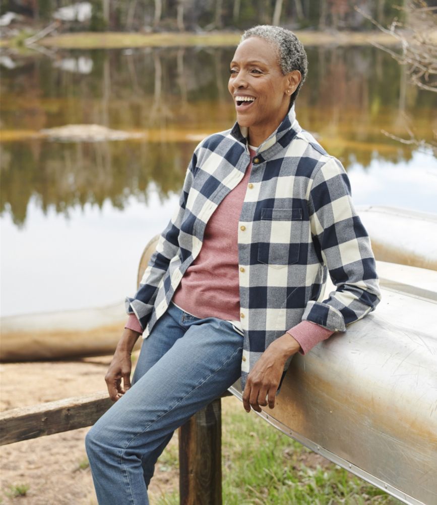 Women's Soft-Brushed Flannel Shirt, Dusty Olive, small image number 5