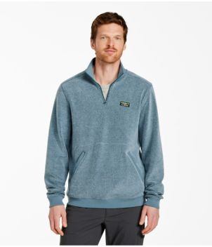Men's Tumbled Sherpa, Quarter-Zip Pullover