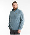 Men's Tumbled Sherpa Quarter-Zip Pullover, Deep Olive, small image number 3