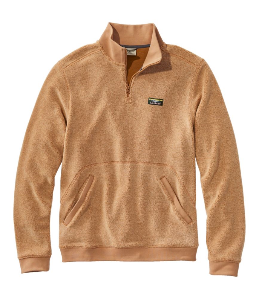 Men s Tumbled Sherpa Quarter Zip Pullover Fleece at L.L.Bean