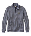 Men's Tumbled Sherpa Quarter-Zip Pullover, Navy Night, small image number 0