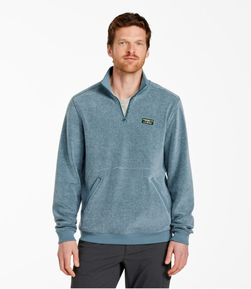 Men's Tumbled Sherpa, Quarter-Zip Pullover