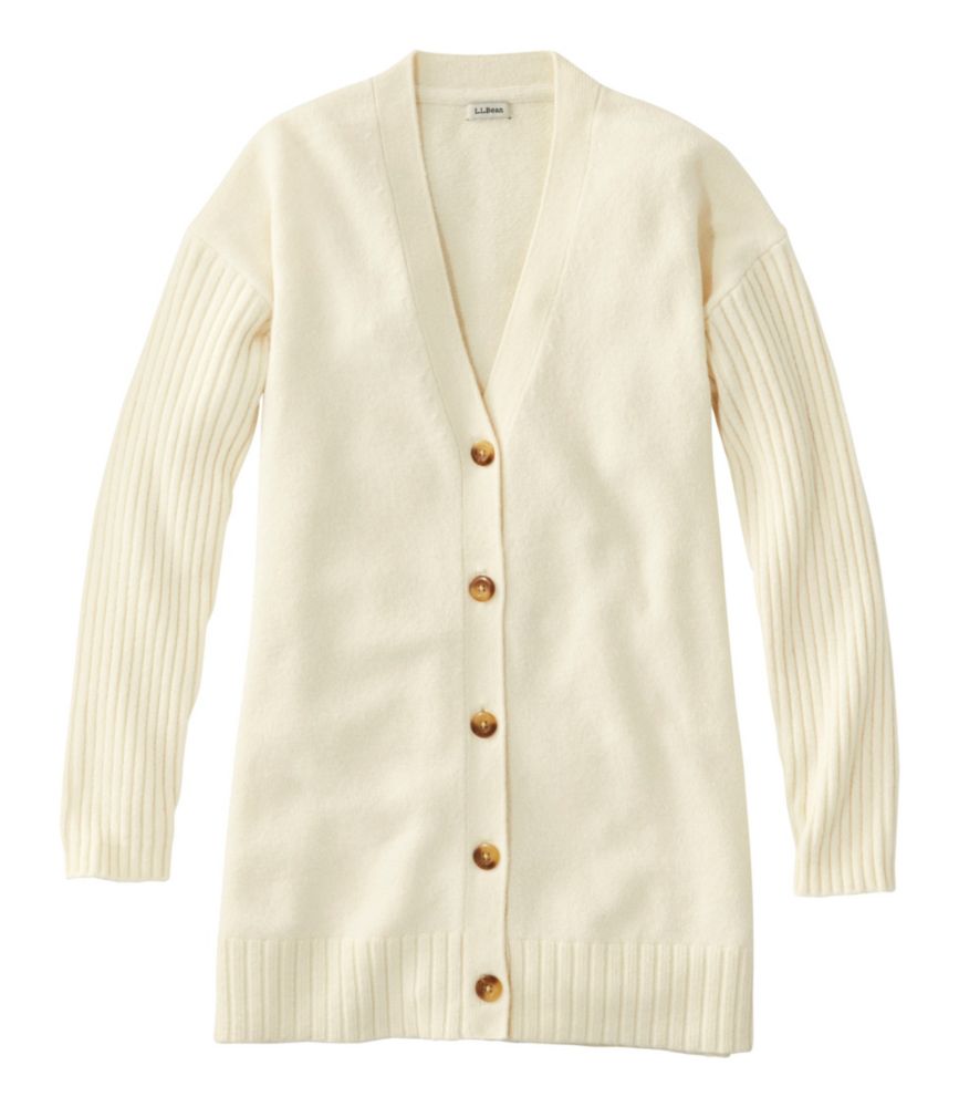 Women's The Essential Sweater, Cocoon Cardigan, Cream, small image number 1