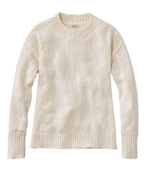 Women's Cotton Ragg Sweater, Crewneck