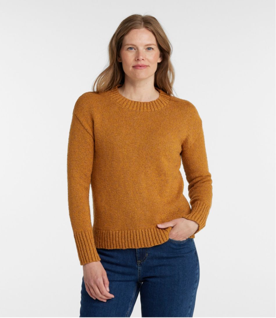 Women's Cotton Ragg Sweater, Crewneck