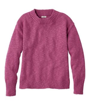 Women's Cotton Ragg Sweater, Crewneck