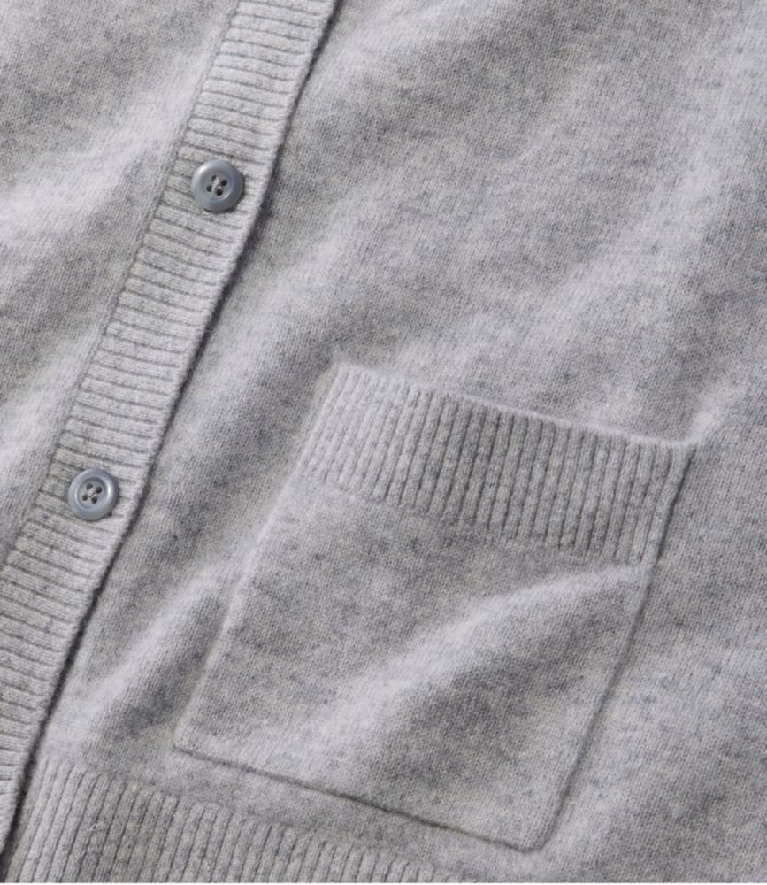 Women's Classic Cashmere Button-Front Cardigan, Amethyst Heather, small image number 4