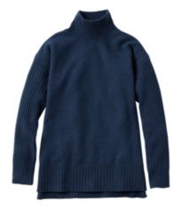 Women's Signature Original Cotton Ribbed Sweater, Mockneck