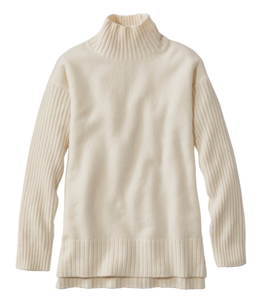 Women's The Essential Sweater, Turtleneck, Cream, small image number 1