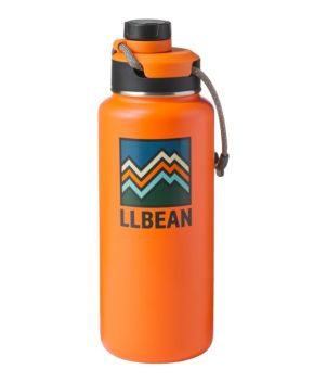 L.L.Bean Insulated Bean Canteen Water Bottle Emerald Spruce Regular, Stainless Steel