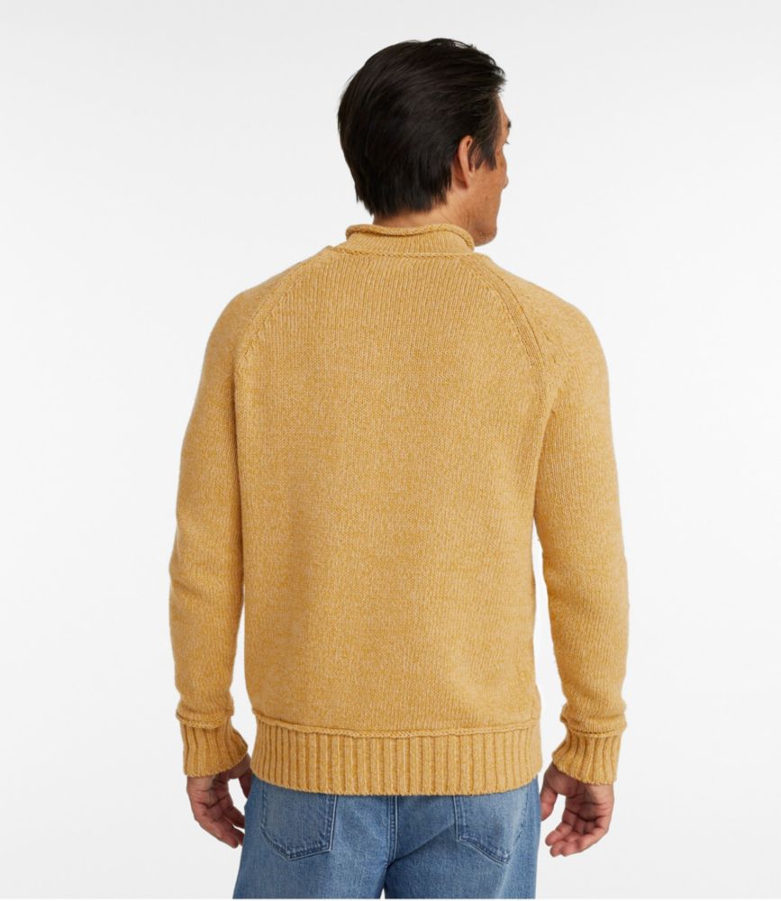 Men's Signature Organic Cotton Rollneck Sweater, Cadet Blue, small image number 3