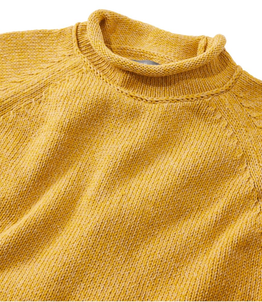 Men's Signature Organic Cotton Rollneck Sweater, Sailcloth, small image number 6