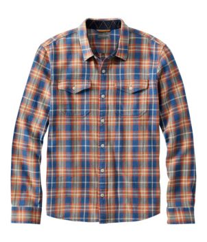 Men's Signature Washed Indigo Shirt, Long-Sleeve