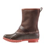 Women's Bean Boots, 10" Engineer Buckle Flannel-Lined