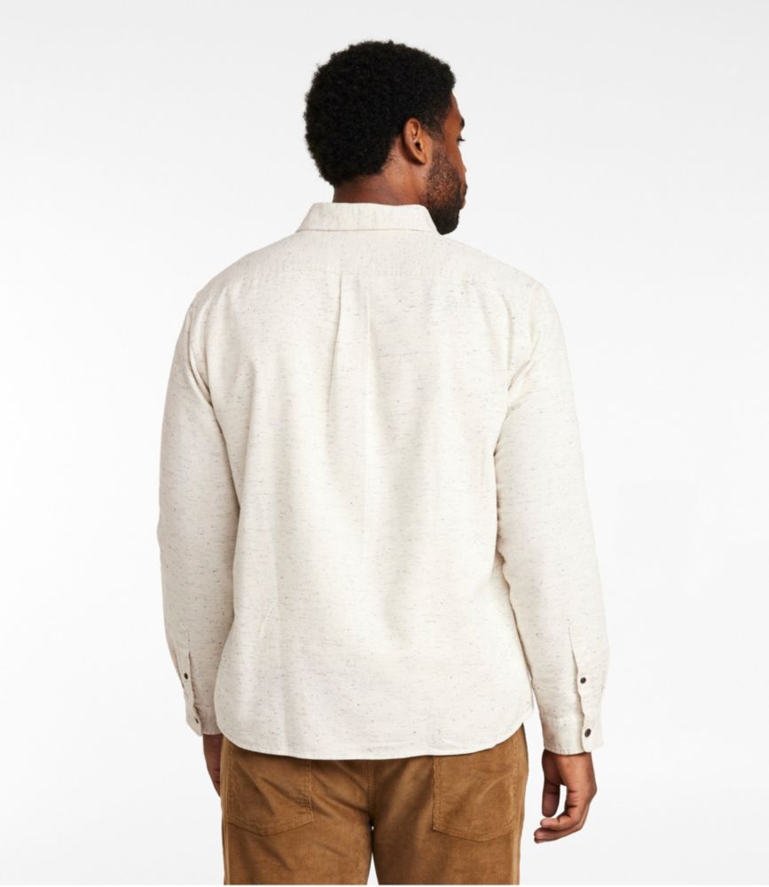 Men's Signature Donegal Woven Shirt, Long-Sleeve, Sea Green, small image number 5