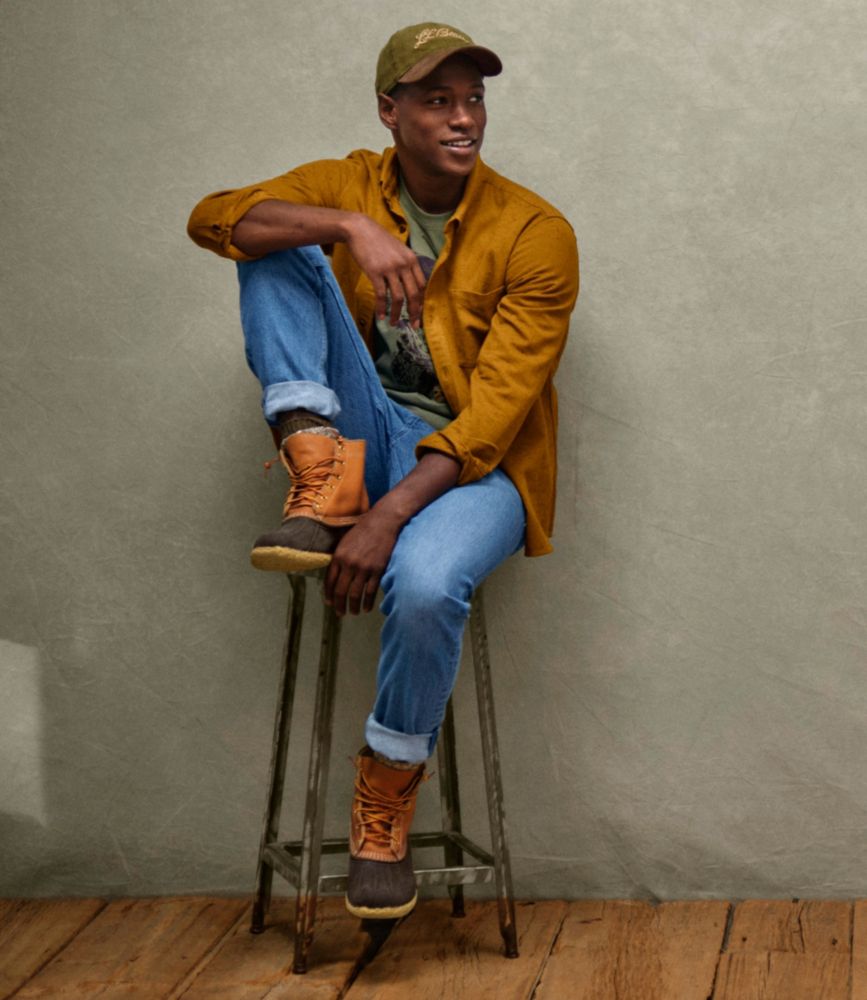 Men's Signature Donegal Woven Shirt, Long-Sleeve, Cream, small image number 11