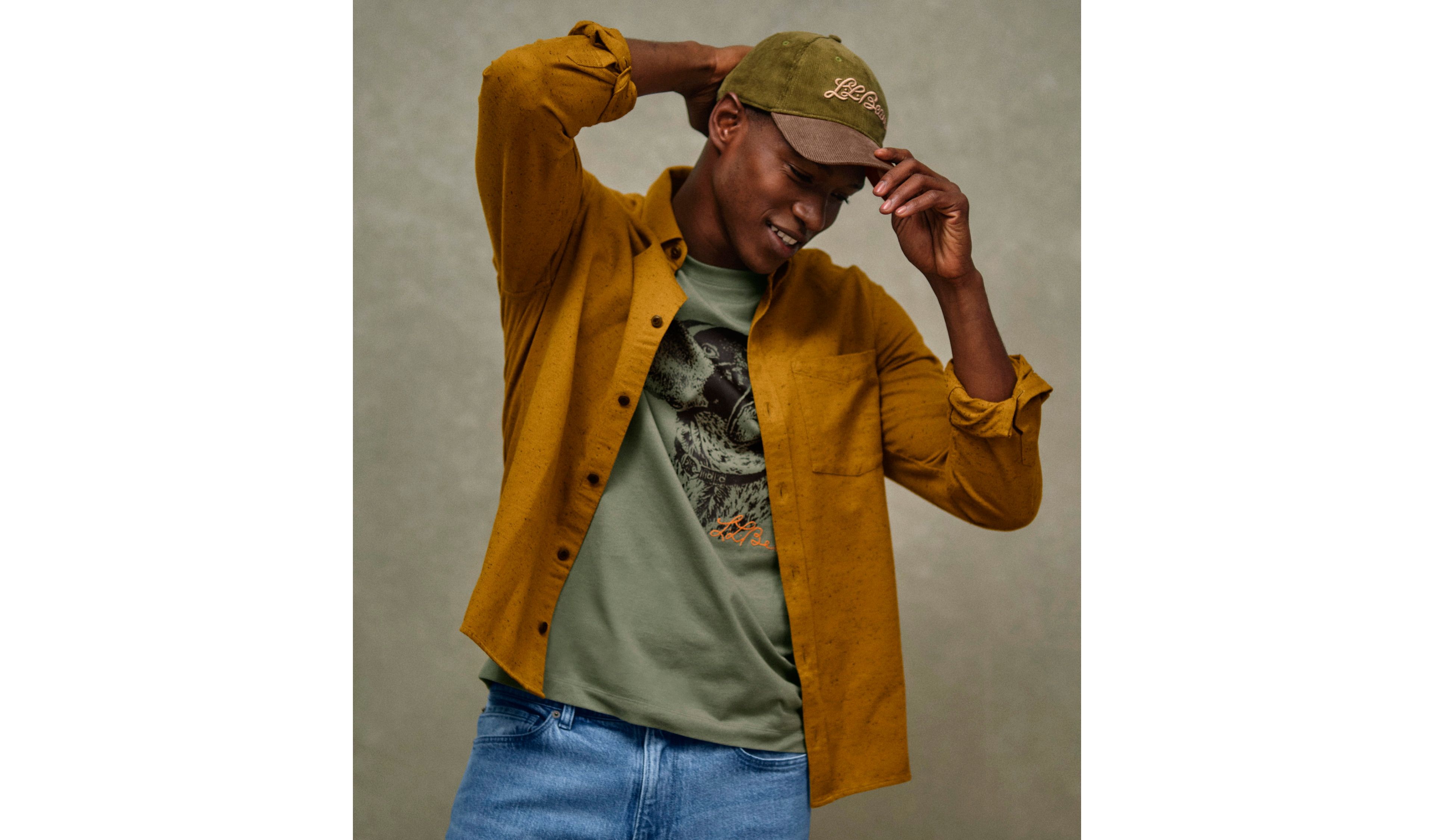 Men's Signature Donegal Woven Shirt, Slim Fit