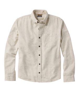 Men's Signature Donegal Woven Shirt, Long-Sleeve