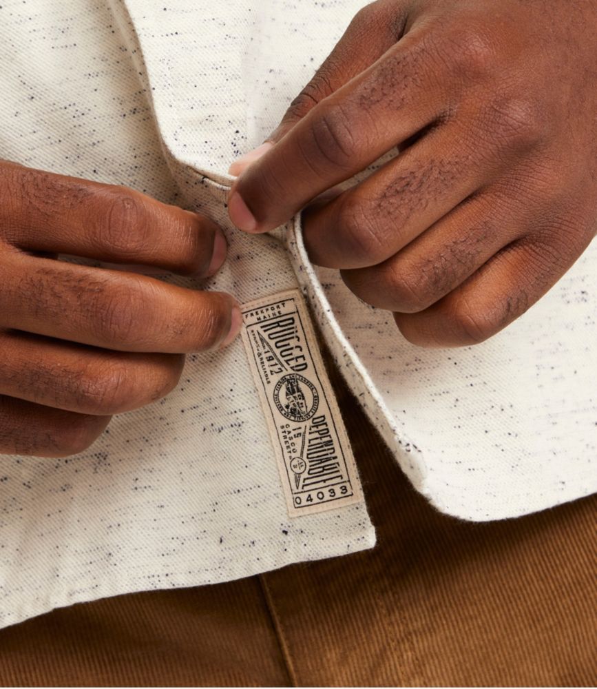 Men's Signature Donegal Woven Shirt, Long-Sleeve