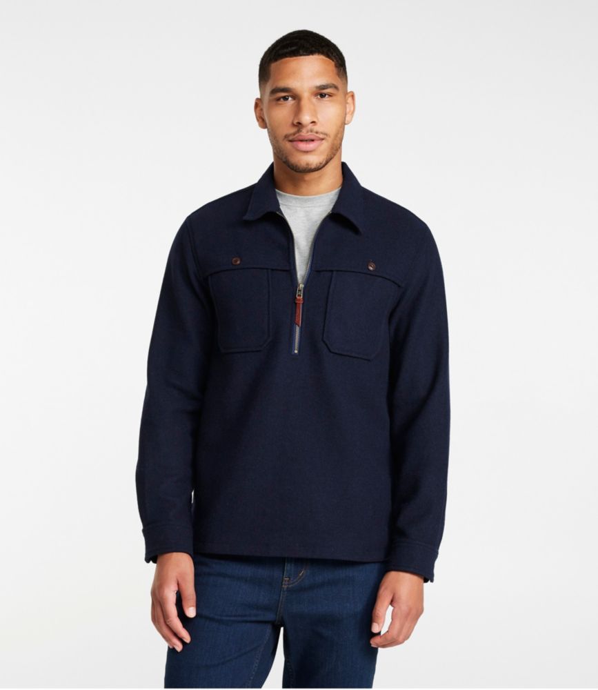 Men's Signature Wool Trapper, Admiral Navy, small image number 2