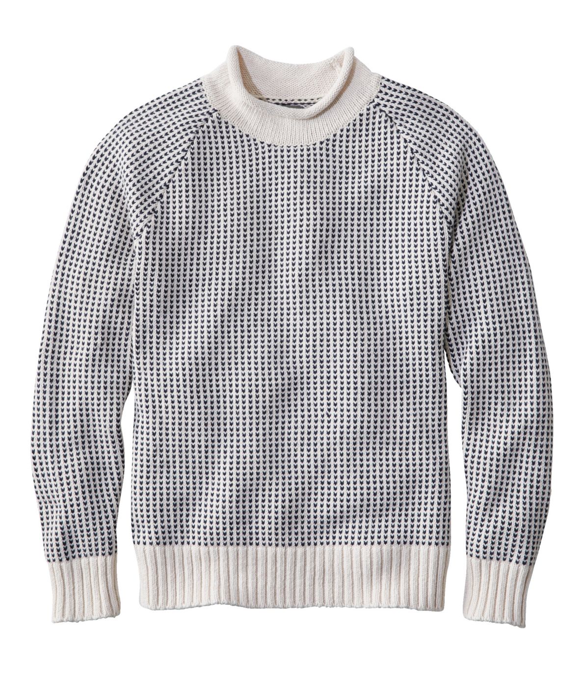 Men's Signature Organic Cotton Rollneck Sweater, Fair Isle