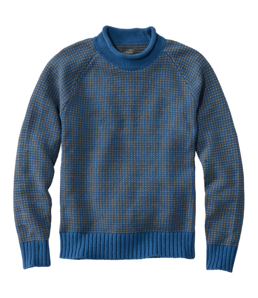 Men s Signature Organic Cotton Rollneck Sweater Fair Isle