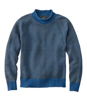 Men's Signature Organic Cotton Rollneck Sweater, Fair Isle