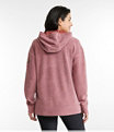 Women's Tumbled Sherpa Fleece, Hooded Pullover, Rosewood, small image number 2